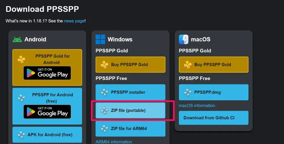 PPSSPP Zip File